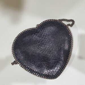 Stella McCartney Falabella Heart Crossbody Bag, Black